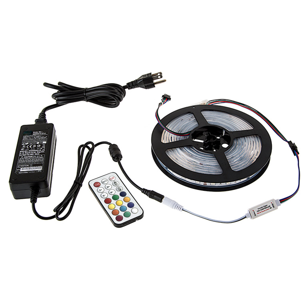 Dream Color LED Light Strips Kit 16.4 Ft SMD 5050 Addressable Pixel UCS1903 RGB Waterproof IP67 Flexible Light Strip with Remote Control and DC12V Power Supply for DIY Lighting and Outdoor Lighting Dream Color LED Light Strips Kit 16.4 Ft SMD 5050 Addressable Pixel UCS1903 RGB Waterproof IP67 Flexible Light Strip with Remote Control and DC12V Power Supply for DIY Lighting and Outdoor Lighting